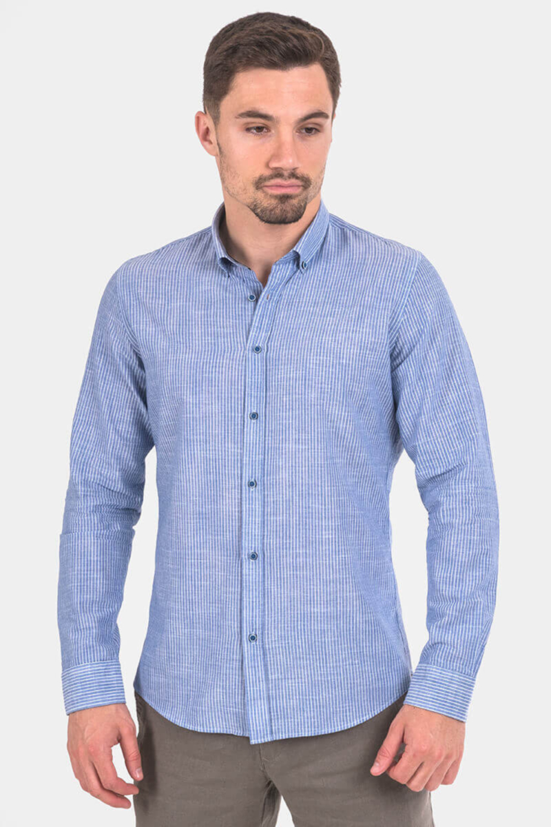 Памучна мъжка риза 32528-08 INDIGO Fashion