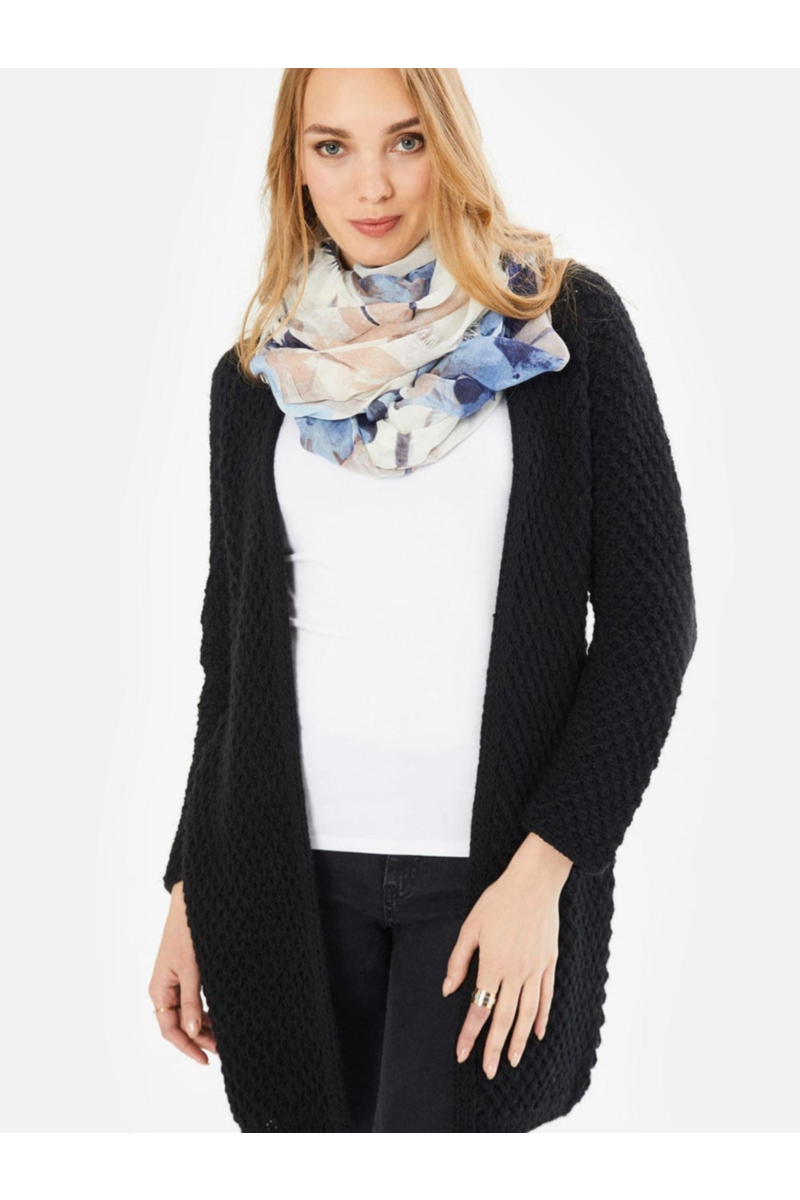 Плетена дамска черна жилетка 850495 INDIGO Fashion
