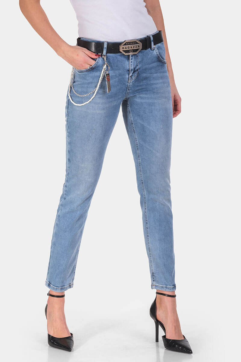 Слим фит дамски дънки 6587-76 Estero Ragazza
