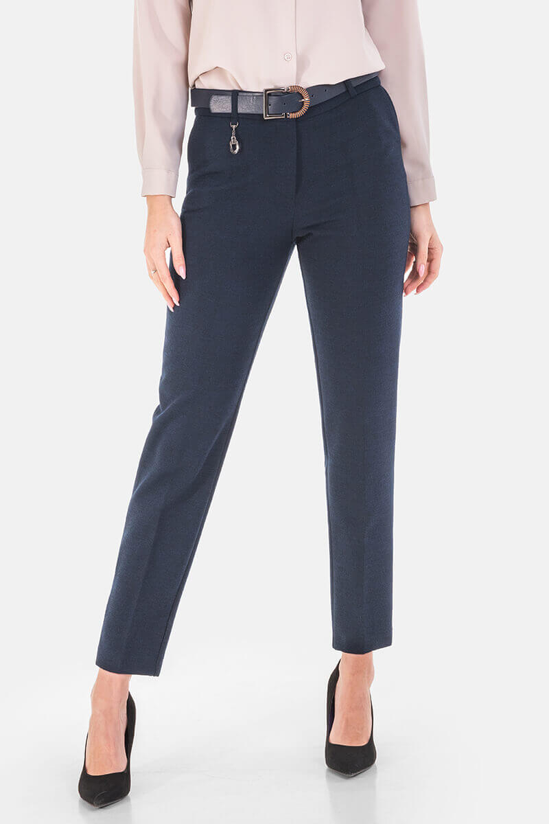 Тъмно син дамски панталон 2266-18 Acun A