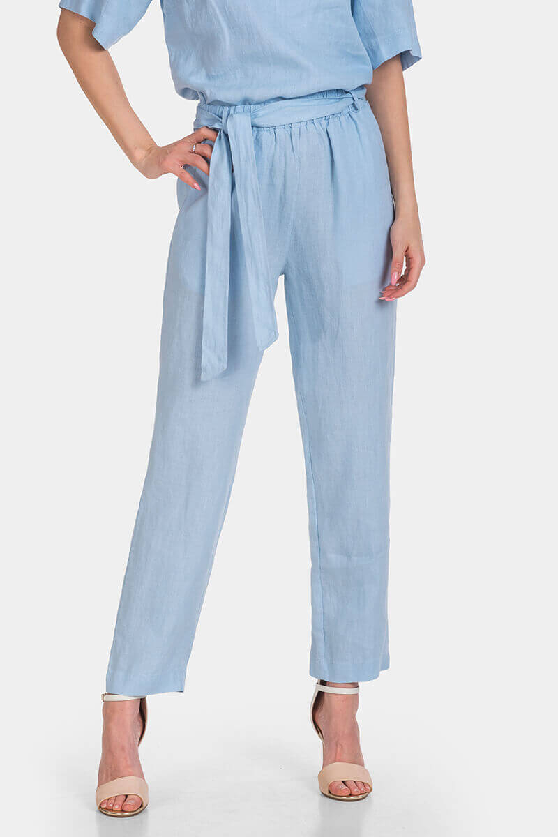 Дамски ленен панталон 7B114P-17