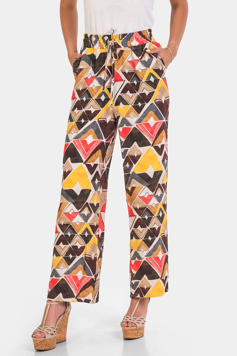 Дамски свободен панталон 24339-43 FLAMENCO