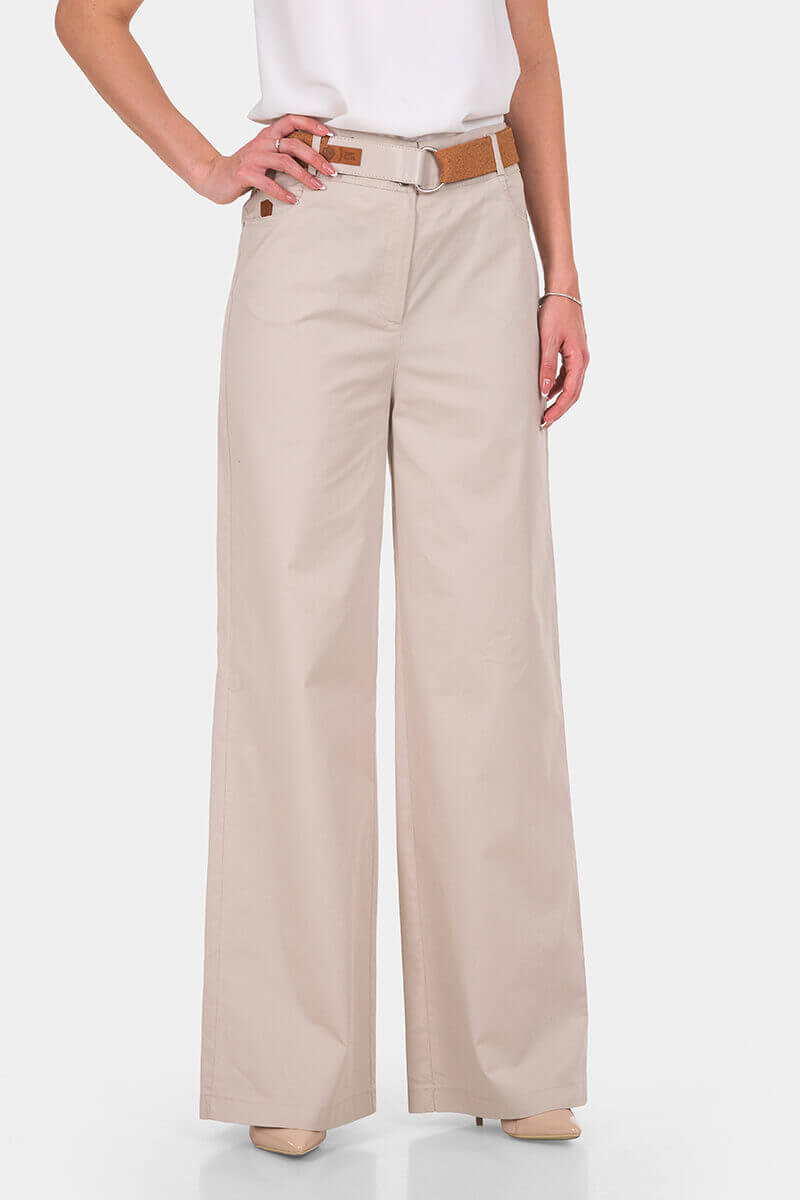 Елегантен клоширан дамски панталон 18970-02 KDL