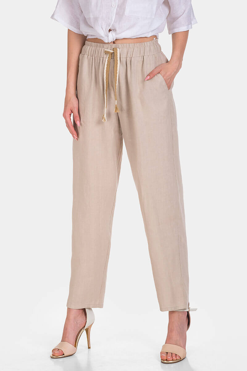 Дамски ленен панталон 8149-02