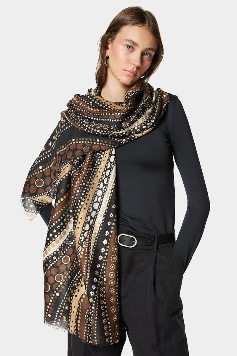 Дамски шал 15055-45 Indigo A