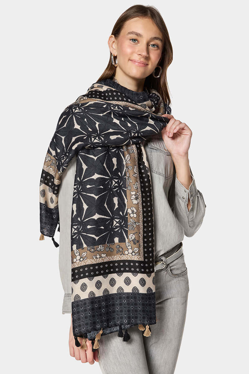 Дамски шал 15074-16 Indigo A