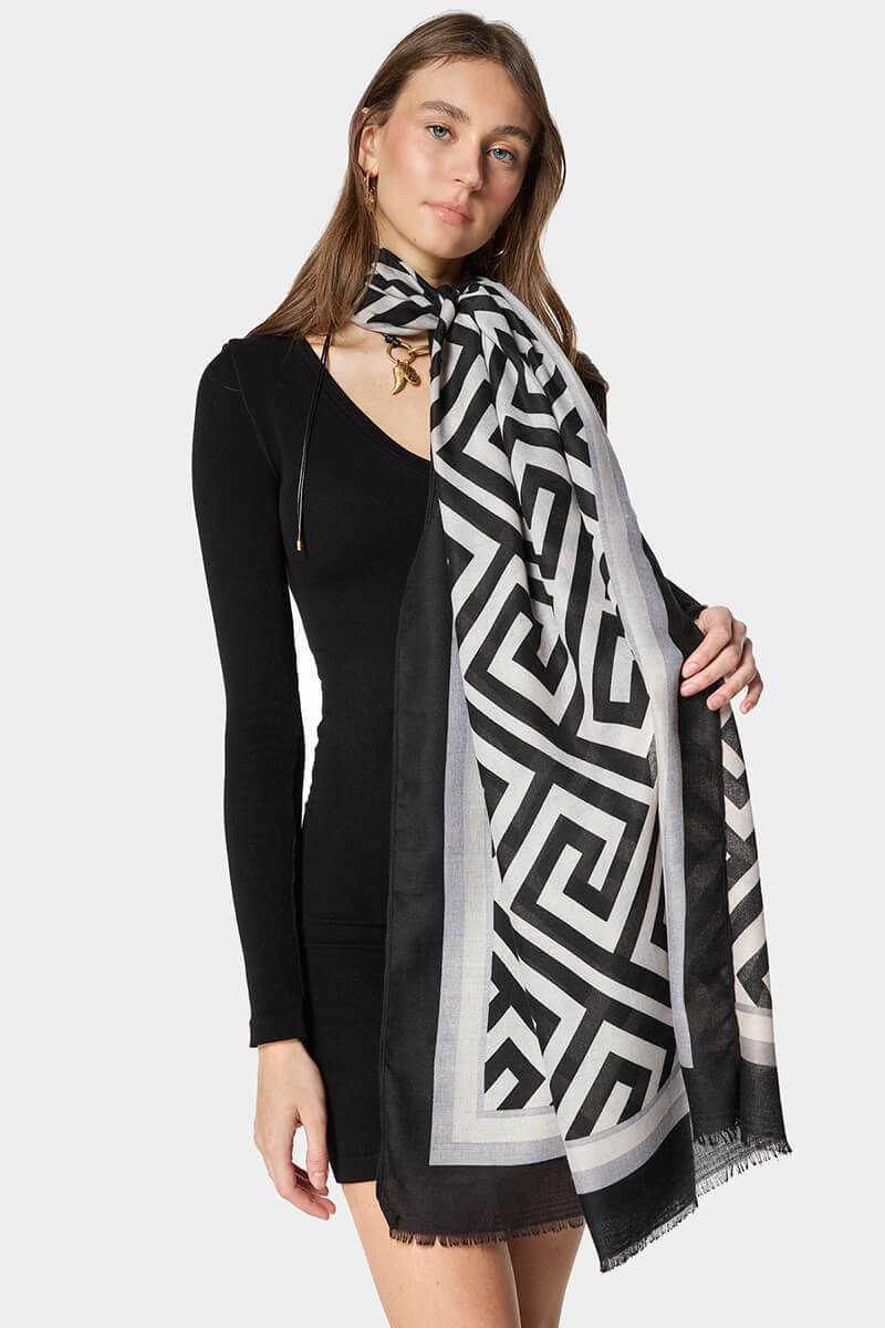 Дамски шал 15075-09 Indigo A