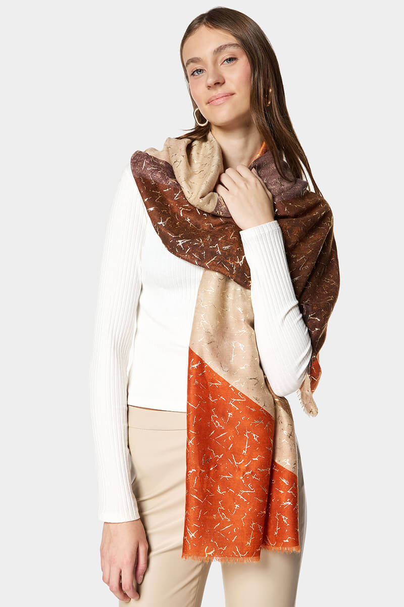 Дамски шал 15090-10 Indigo A