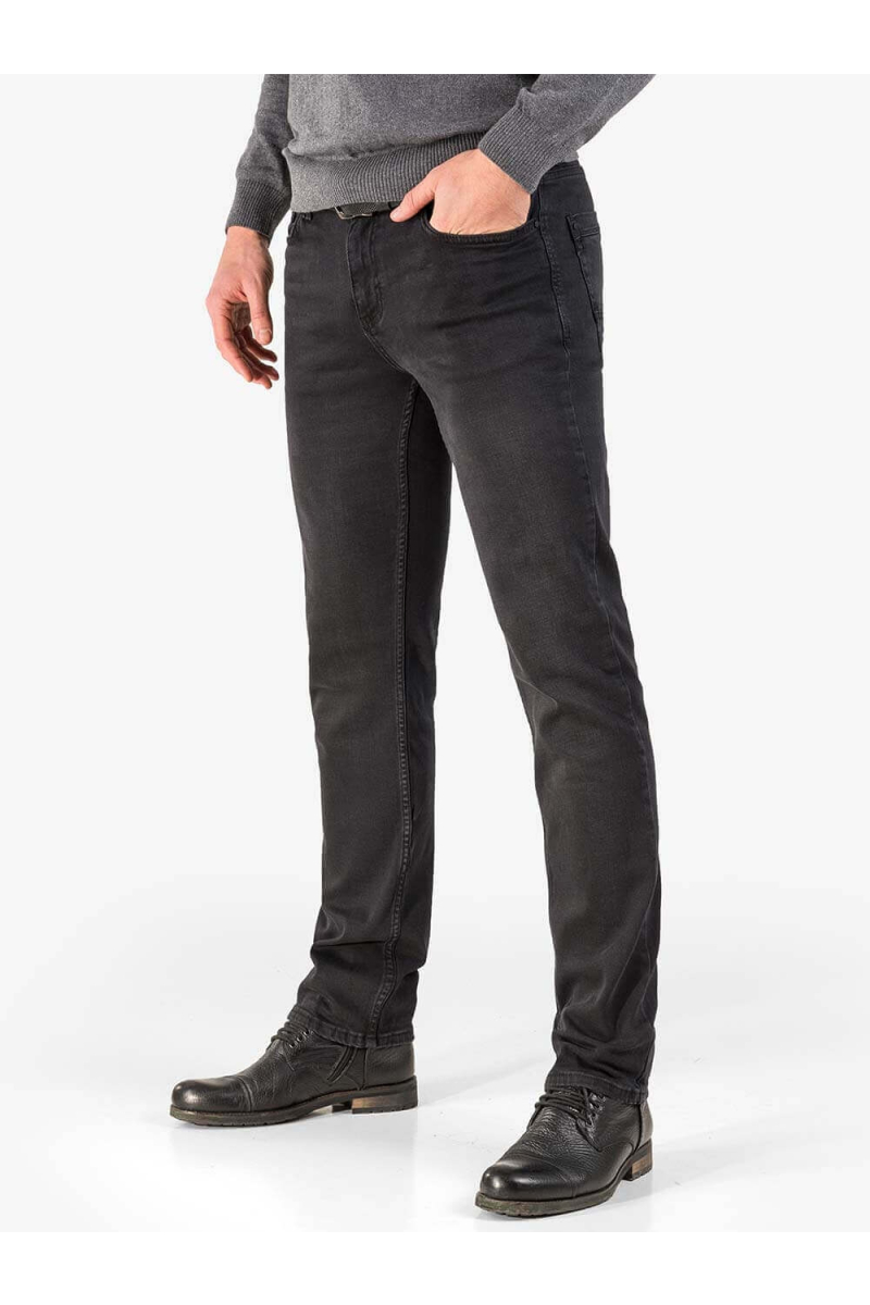 Черни прави мъжки дънки 5160 INDIGO Fashion
