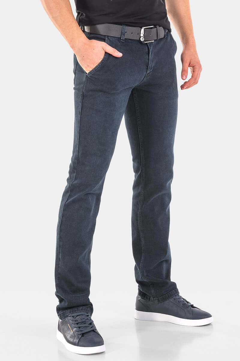 Прави мъжки дънки 5668 INDIGO Fashion