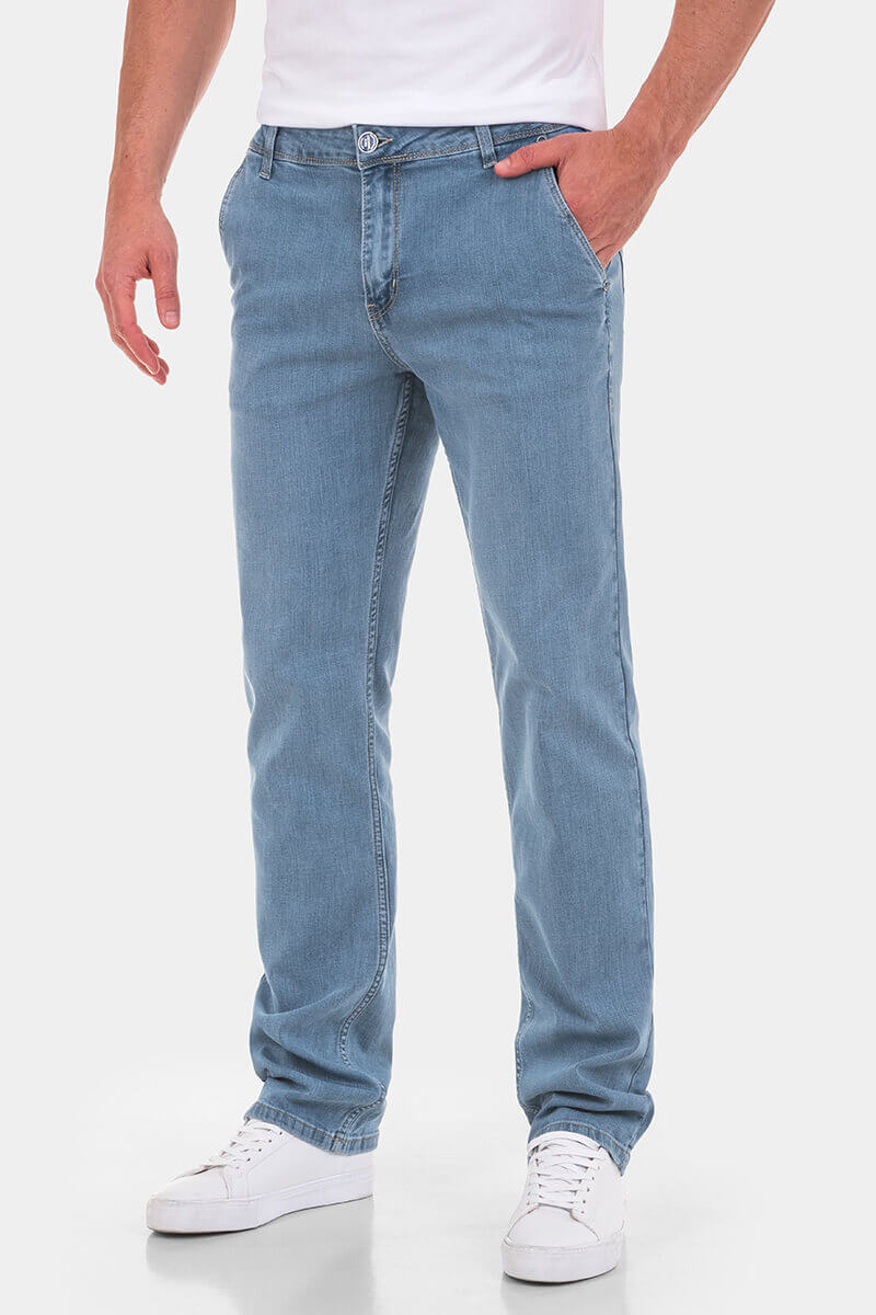 Прави мъжки дънки 6981 LACARINO