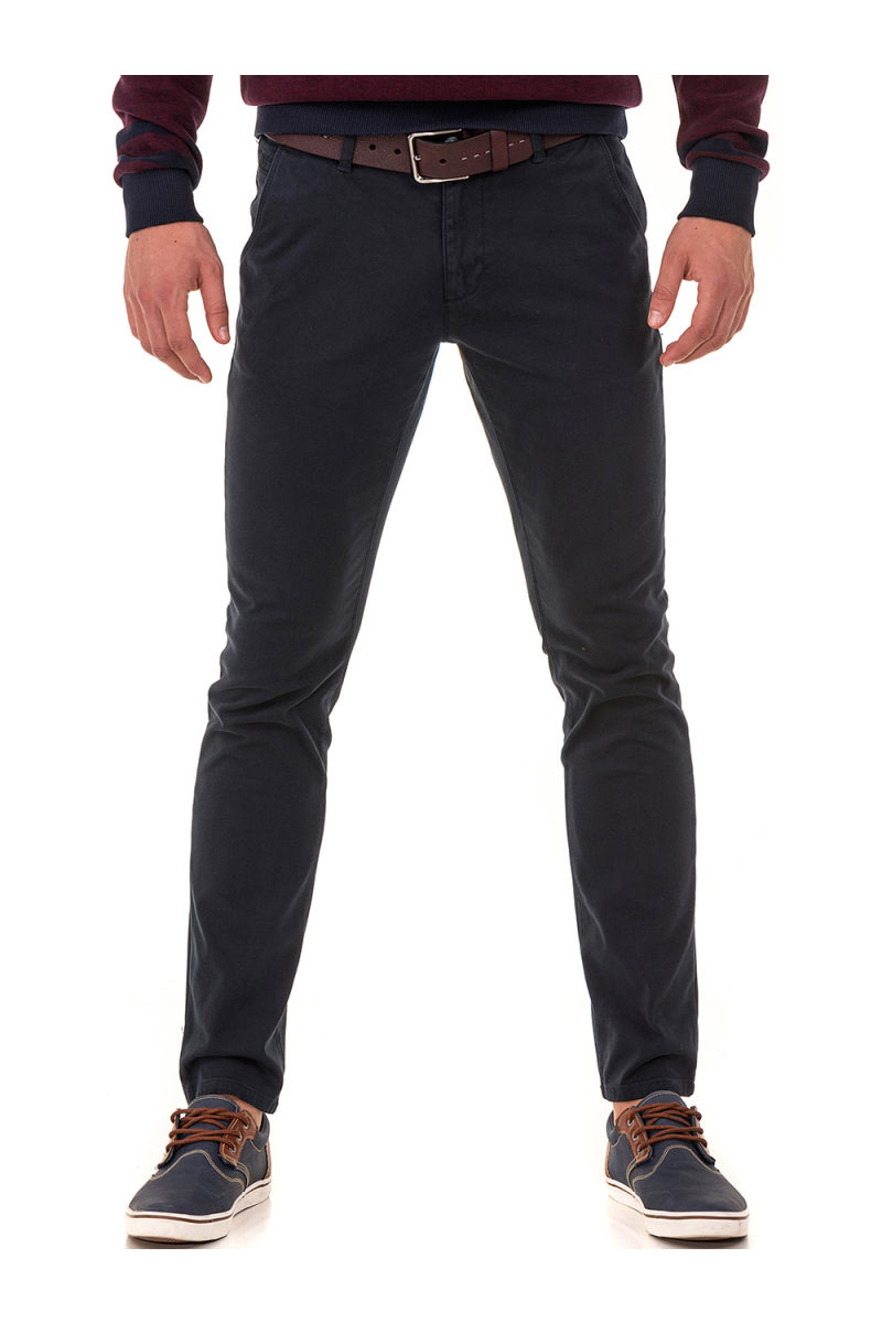 Мъжки спортно-елегантен панталон ELECTRA 7487 - тъмно син 