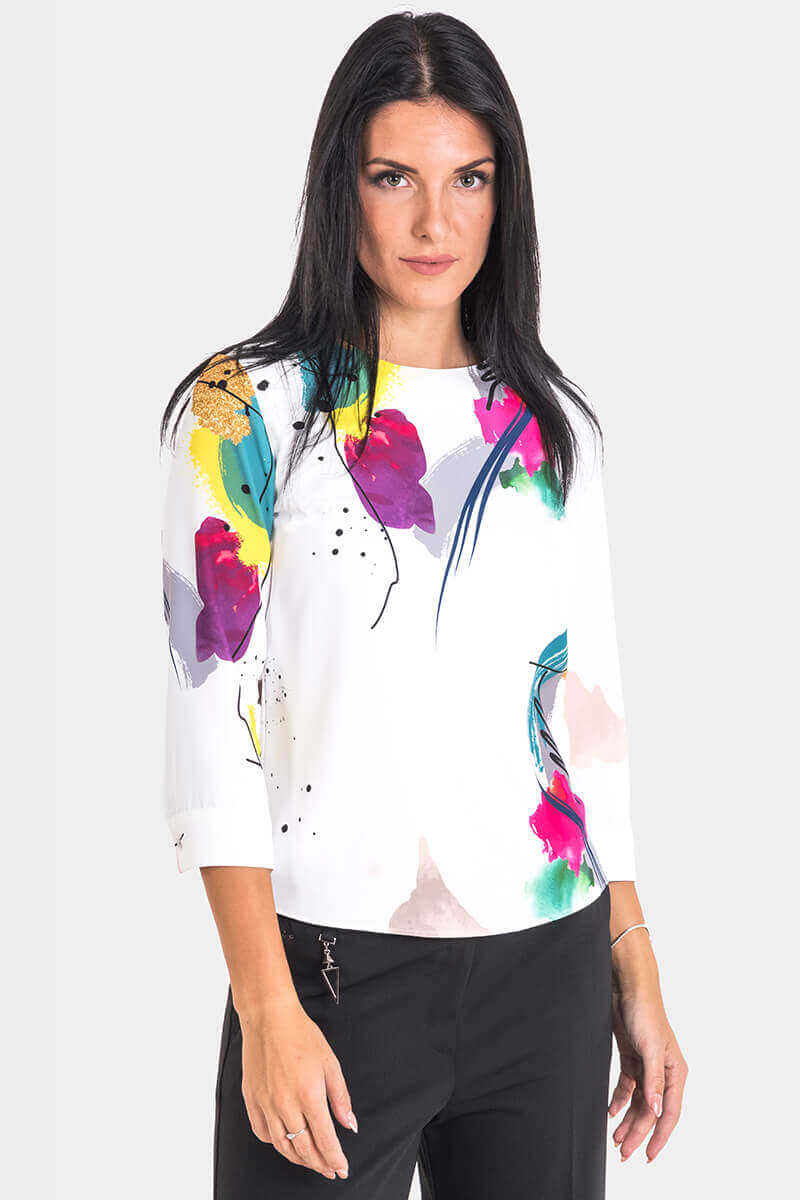 Елегантна дамска блуза 3073-21 INDIGO Fashion A