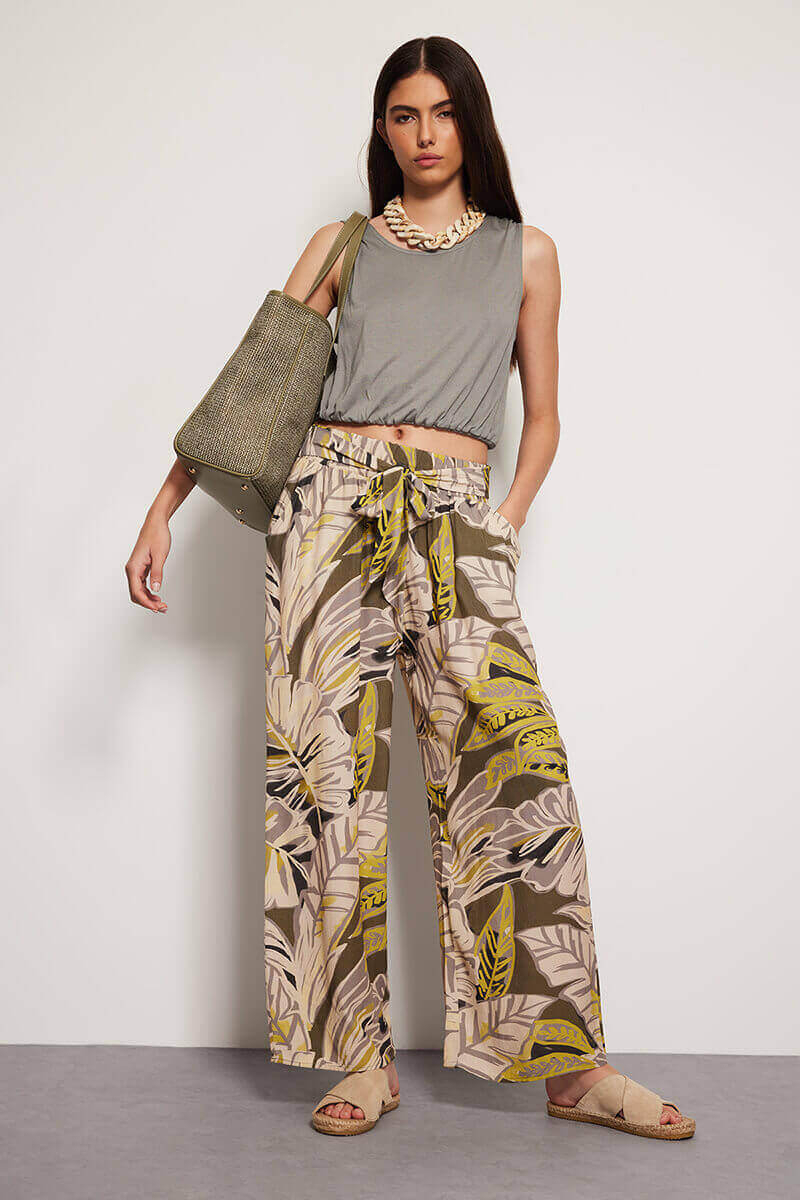 Дамски свободен панталон 24165-24 FLAMENCO