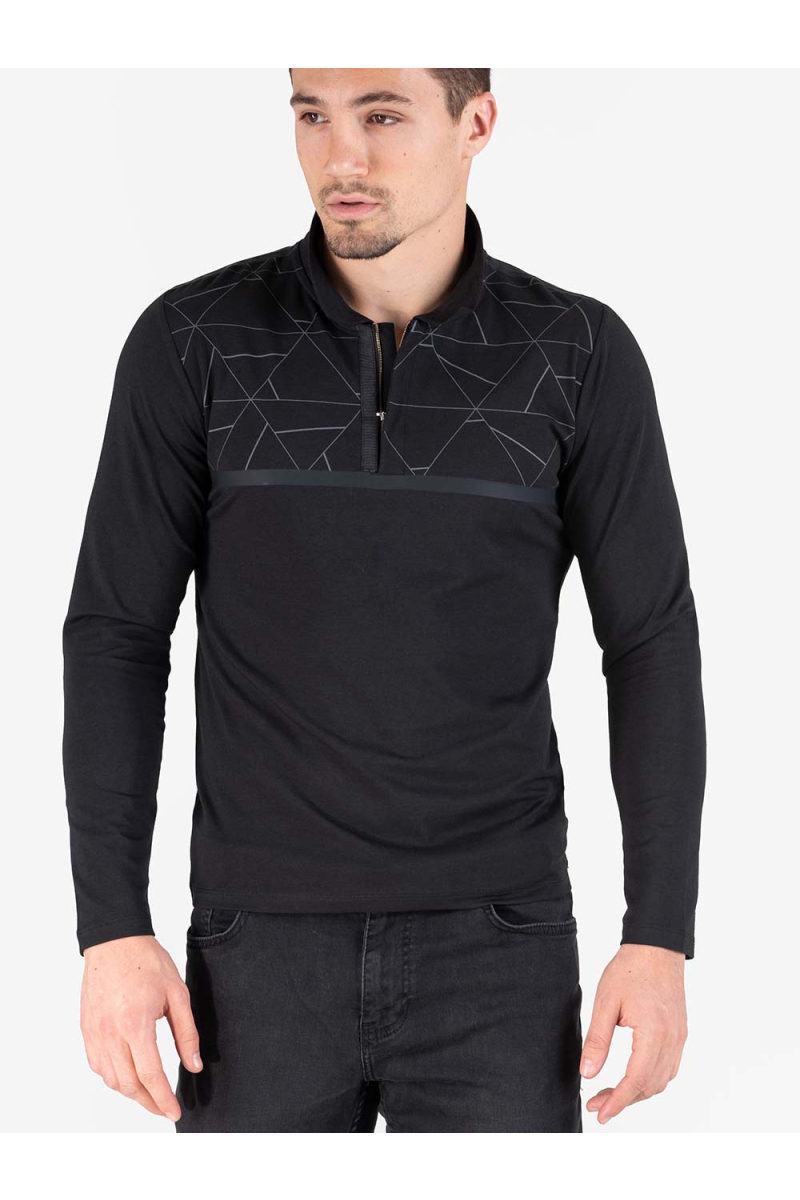 Мъжка спортна блуза - черна 501358 INDIGO Fashion