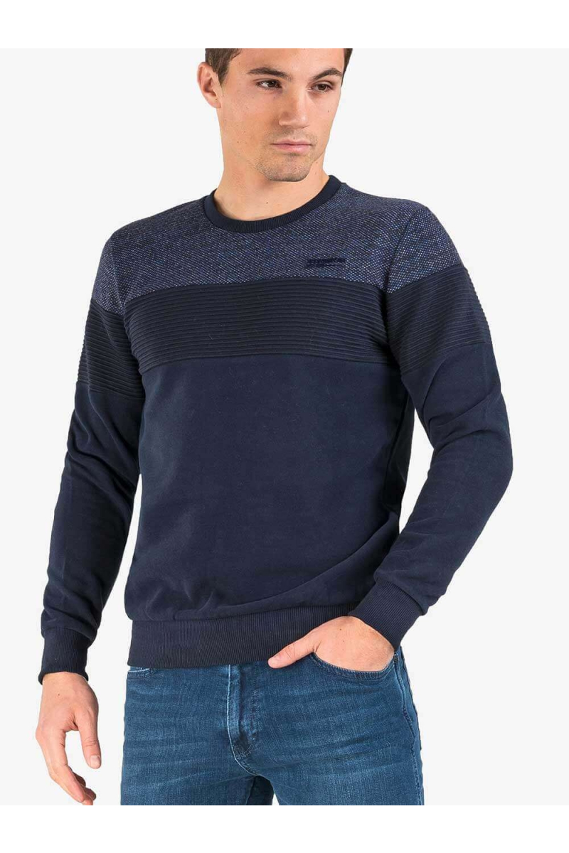 Мъжки пуловер MCL 29168 тъмно син - INDIGO Fashion
