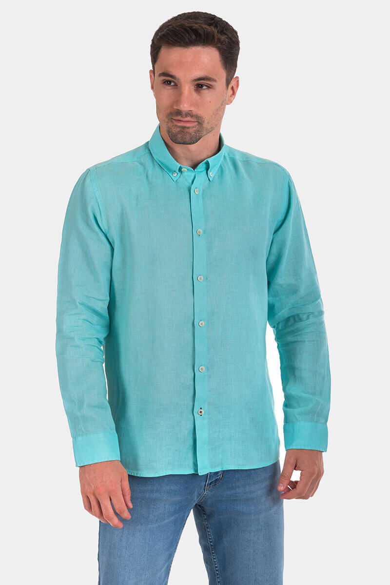 Мъжка ленена риза 700888-04 XINT