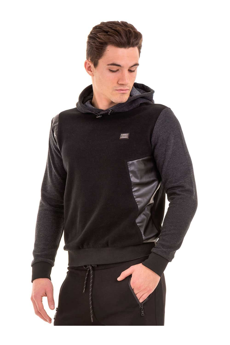 Мъжки суитчър с качулка XINT 110 - черен