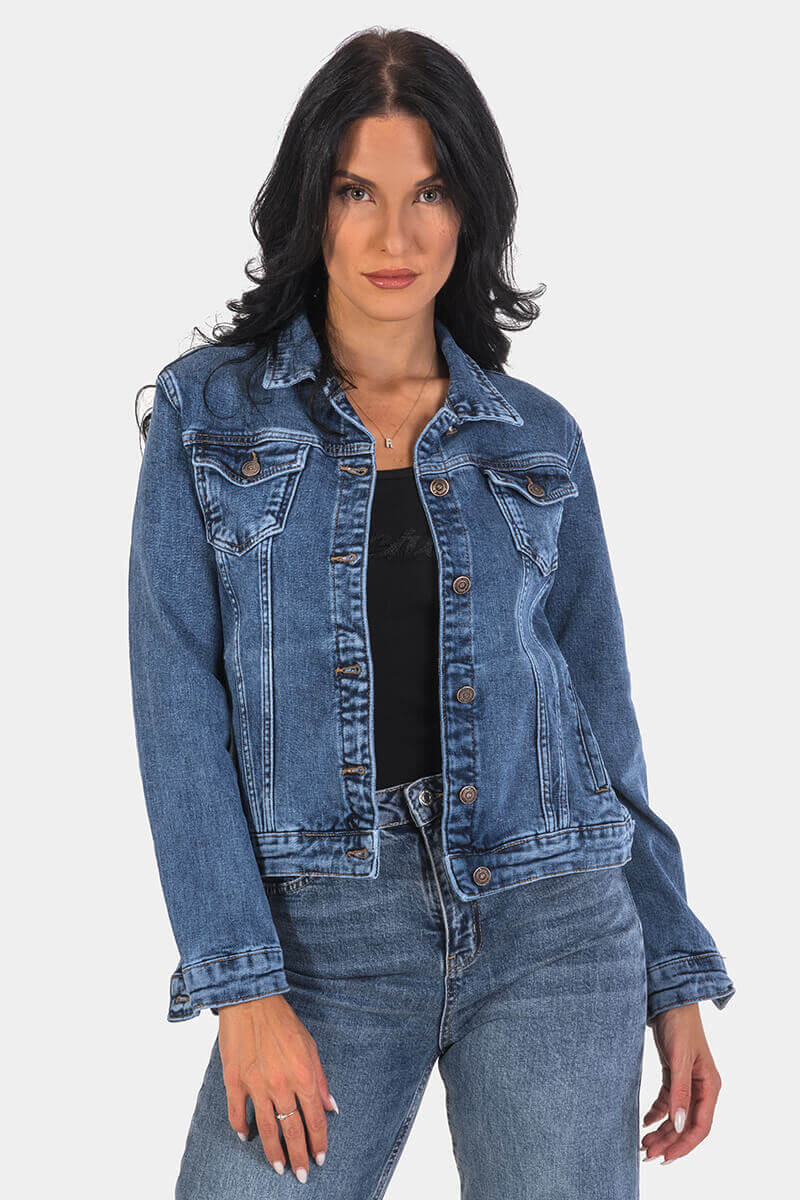 Дамско дънково яке 7276-76 Lacarino