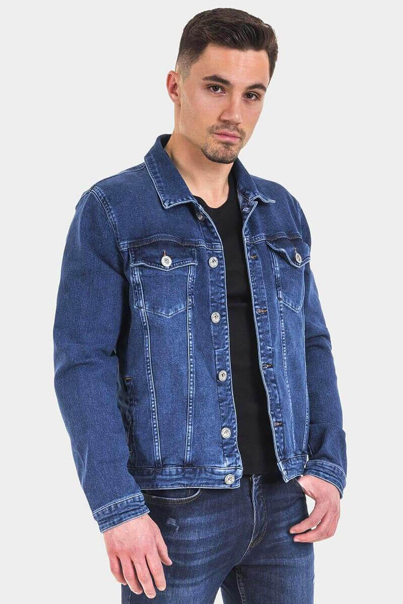 Класическо мъжко дънково яке 6215 INDIGO Fashion
