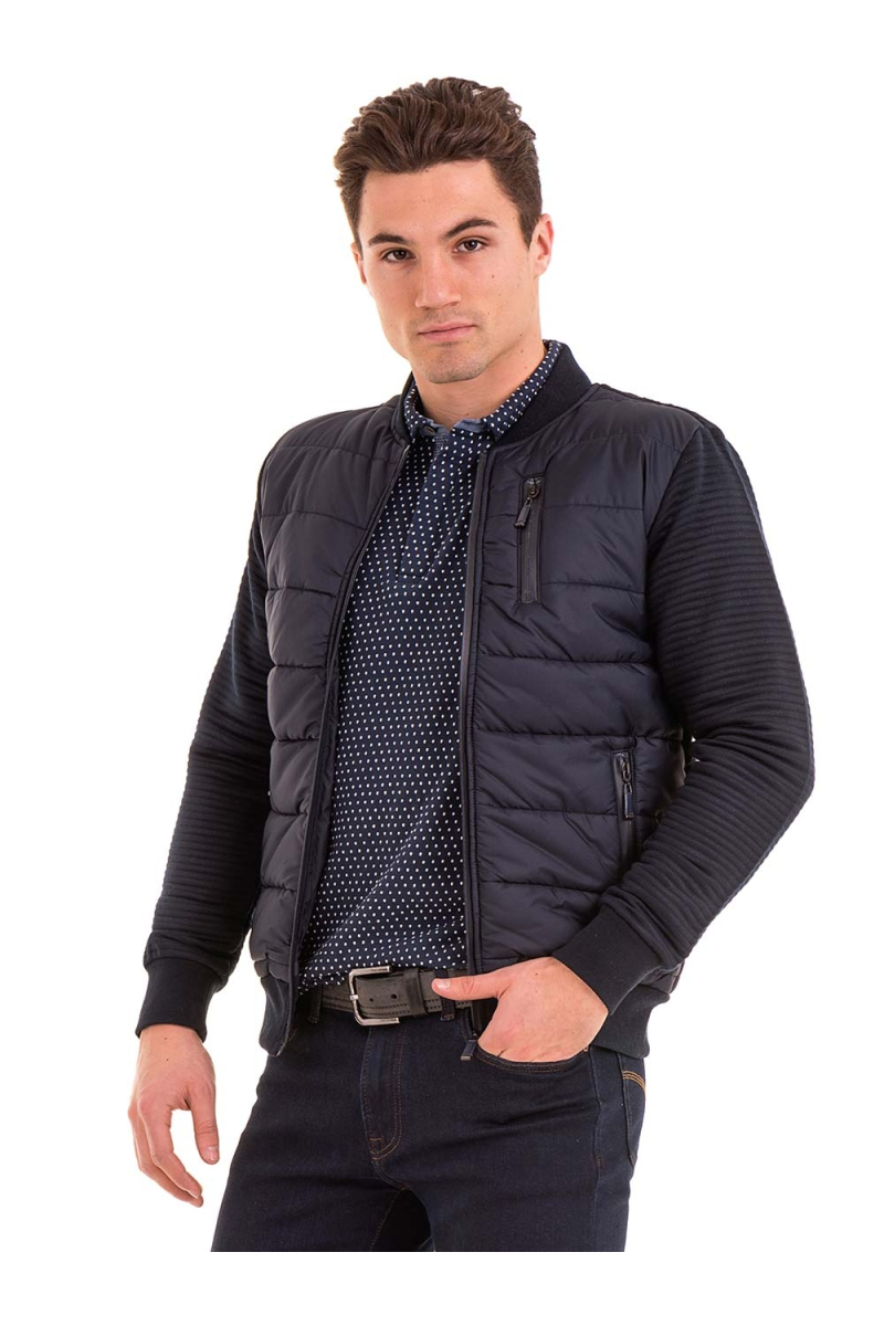 Мъжко пролетно-есенно яке XINT 082 - тъмно синьо 