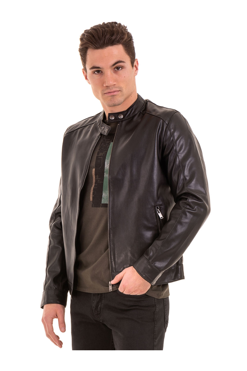 Мъжко спортно-елегантно яке XINT 348 - черно