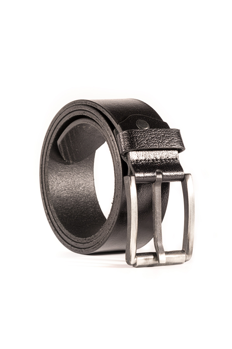 Черен колан от естествена кожа 53153 INDIGO Fashion