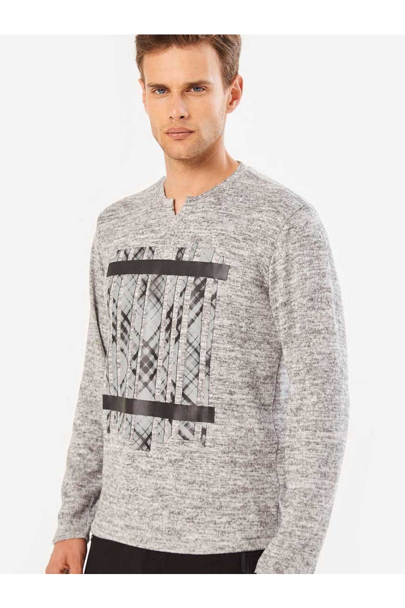 Мъжка блуза XINT 501323 INDIGO Fashion