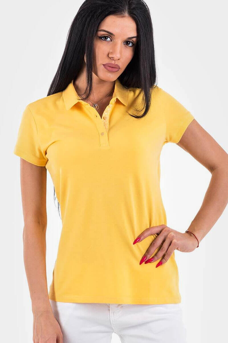 Жълта спортна дамска блуза 601475 INDIGO Fashion