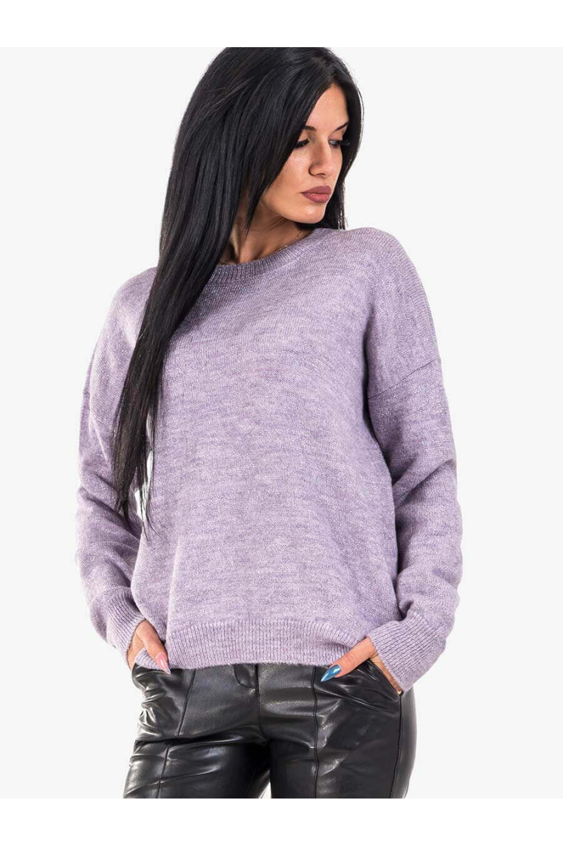 Дамски пуловер с паднал ръкав 1975-27 INDIGO Fashion