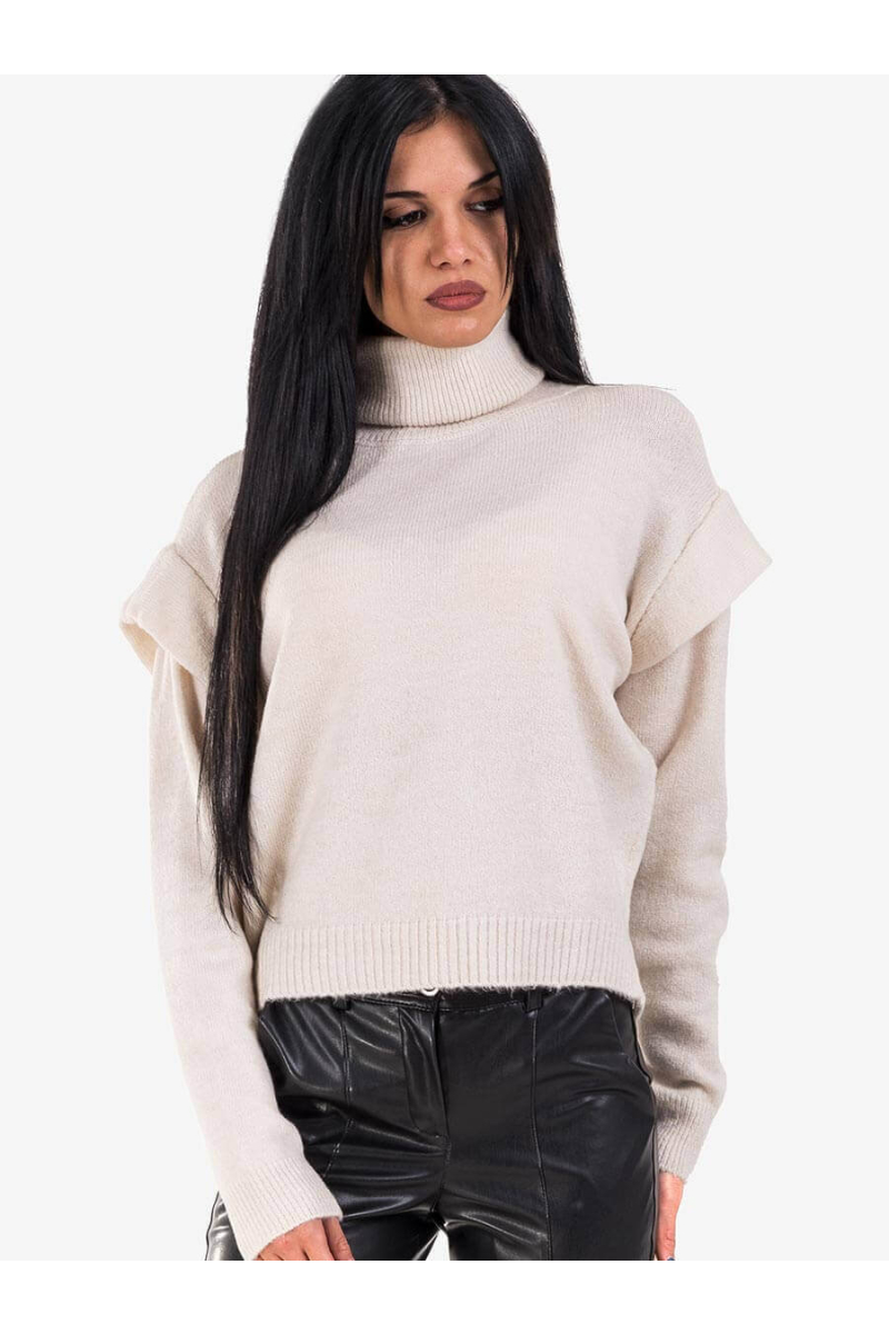 Дамски поло пуловер 2018-01 INDIGO Fashion