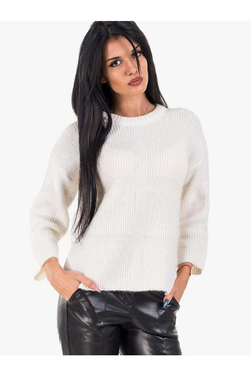 Плетен дамски пуловер 850611-01 INDIGO Fashion