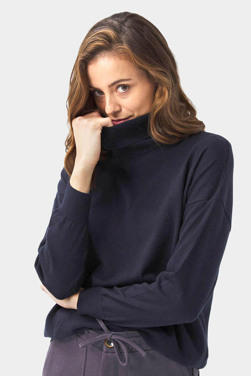 Дамска поло блуза 850694-18 INDIGO Fashion