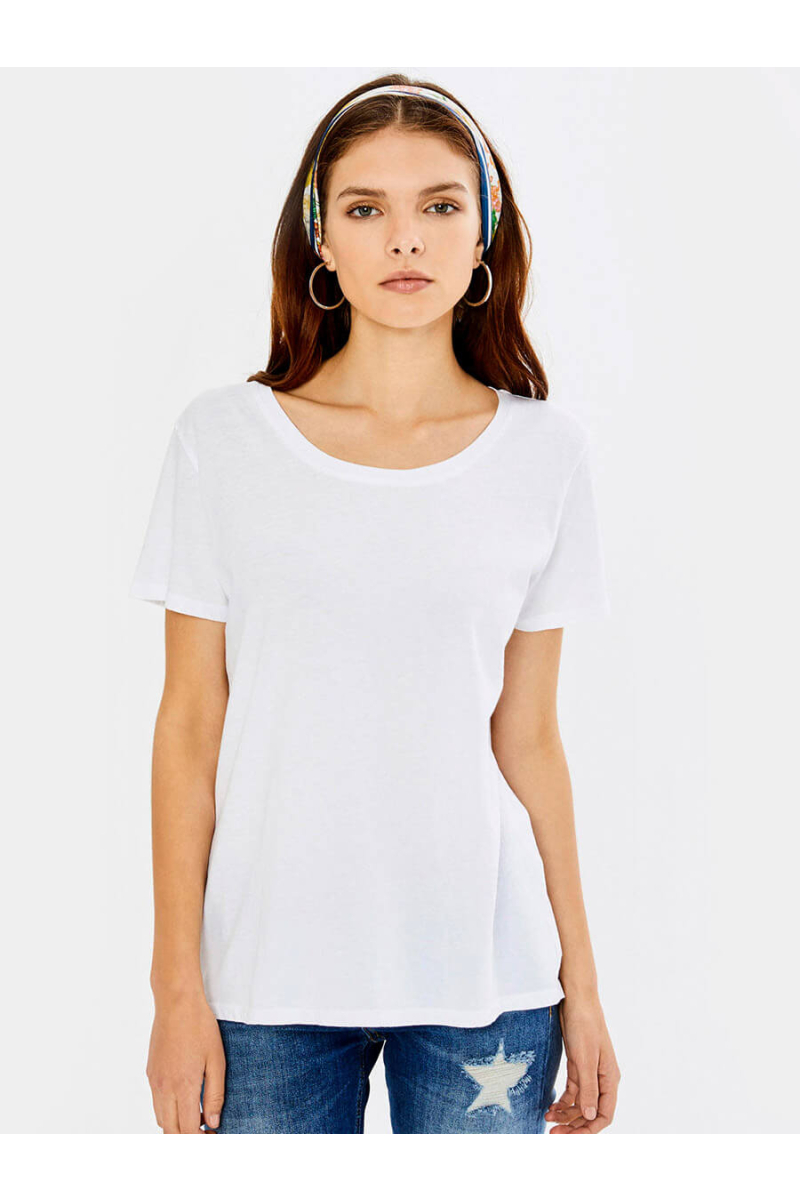 Бяла дамска блуза 601477 INDIGO Fashion
