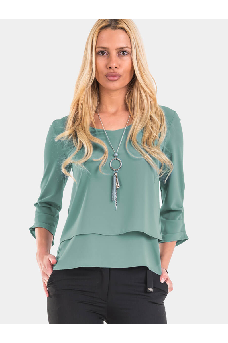 Елегантна дамска блуза 30696-06 INDIGO Fashion