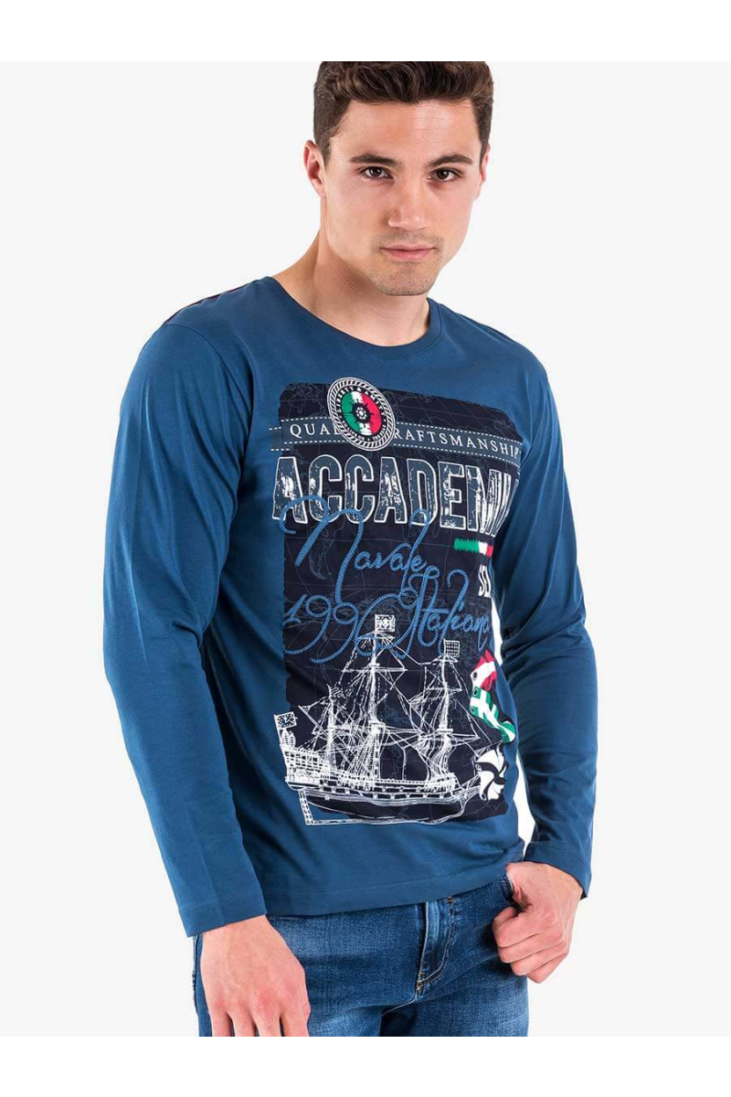 Мъжка блуза VIGOSS 60207 INDIGO Fashion