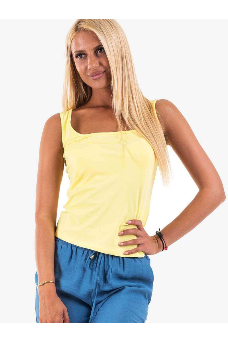 Спортен дамски топ - жълт 13709 INDIGO Fashion