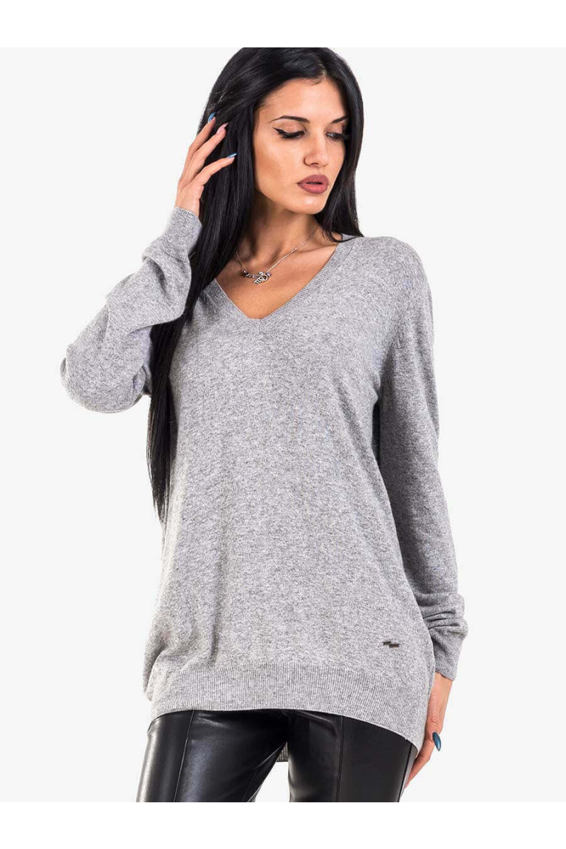 Дамска блуза от фино плетиво 17132 INDIGO Fashion