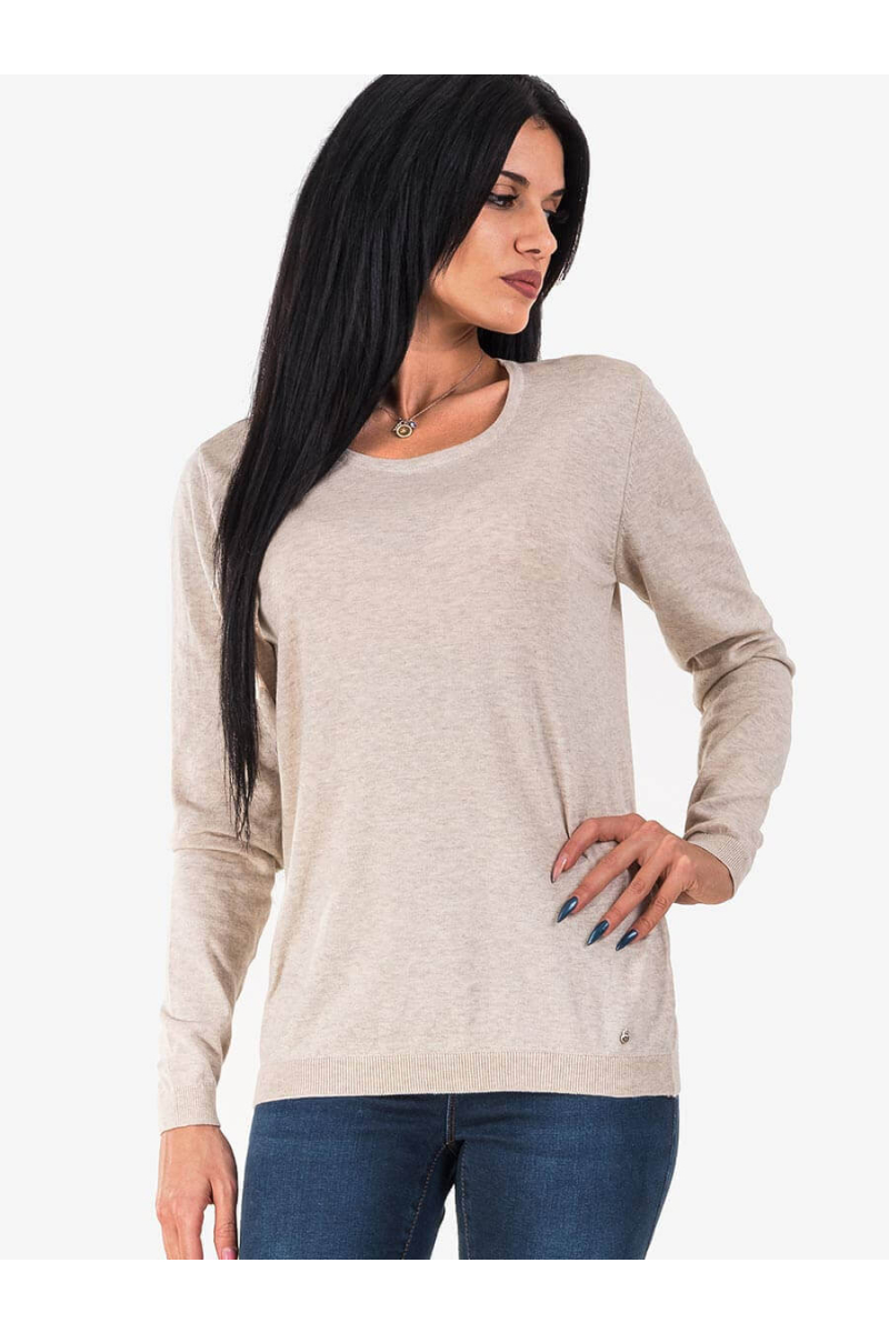 Бежова дамска блуза 850619 INDIGO Fashion