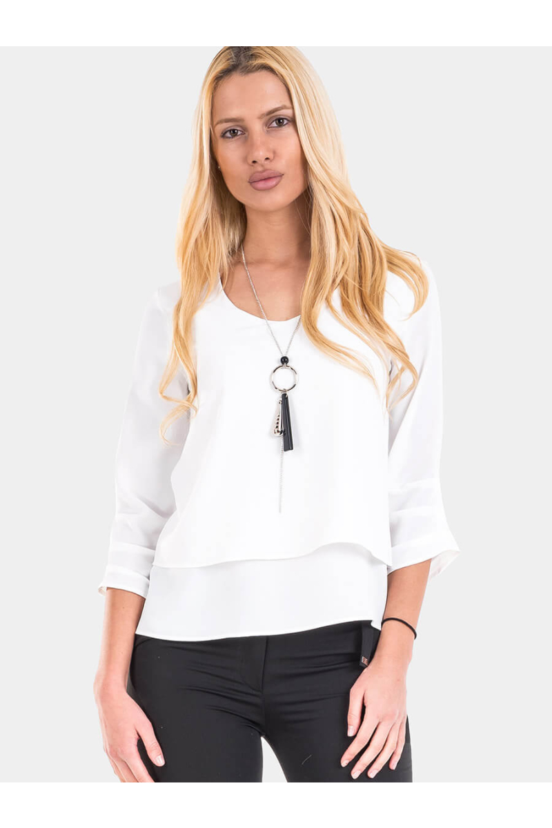 Елегантна дамска блуза 30696-20 INDIGO Fashion