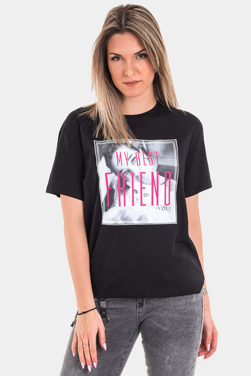 Дамска тениска 7428-09 INDIGO Fashion