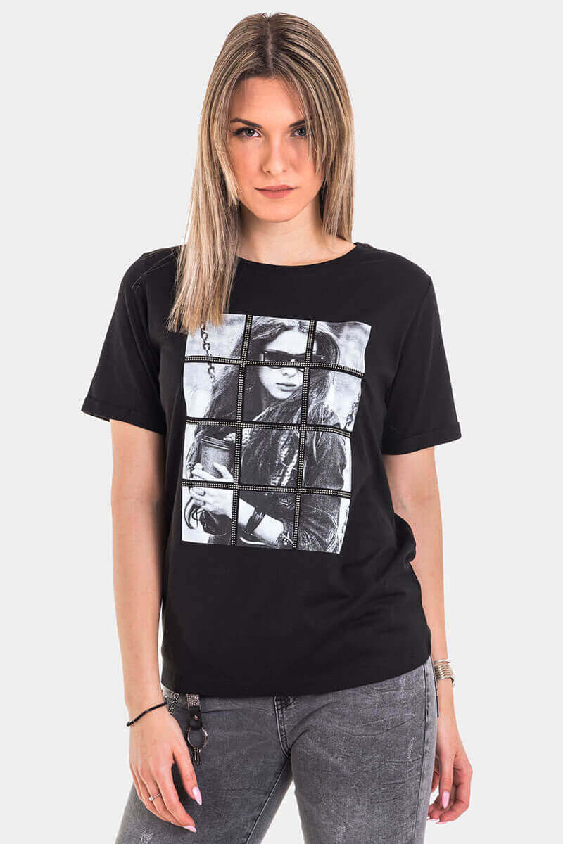 Дамска тениска 7441-09 INDIGO Fashion