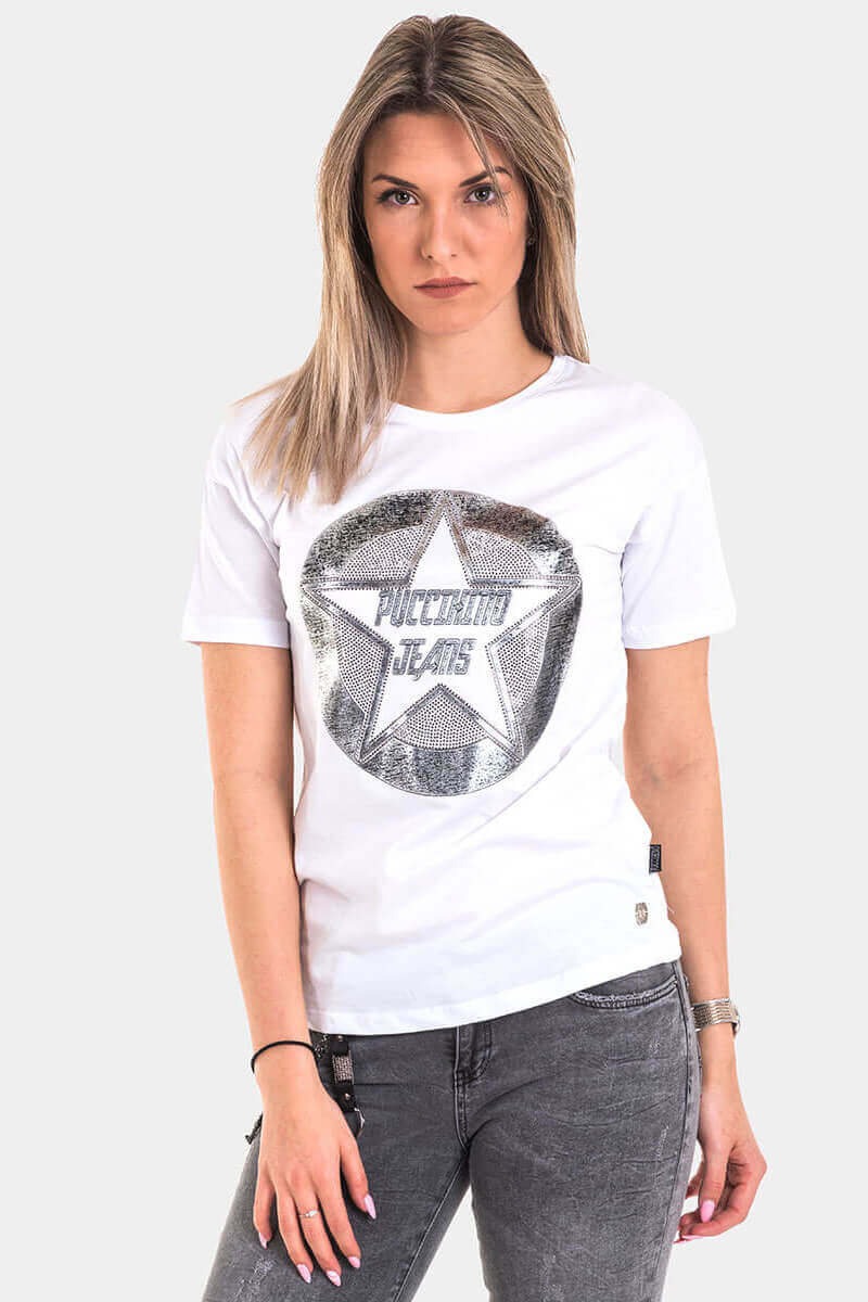 Дамска тениска 8128-20 INDIGO Fashion