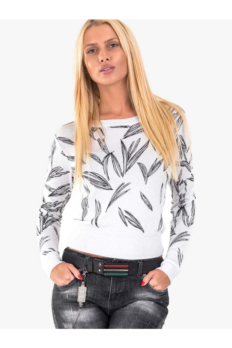 Дамска блуза на листа 1931-01 INDIGO Fashion