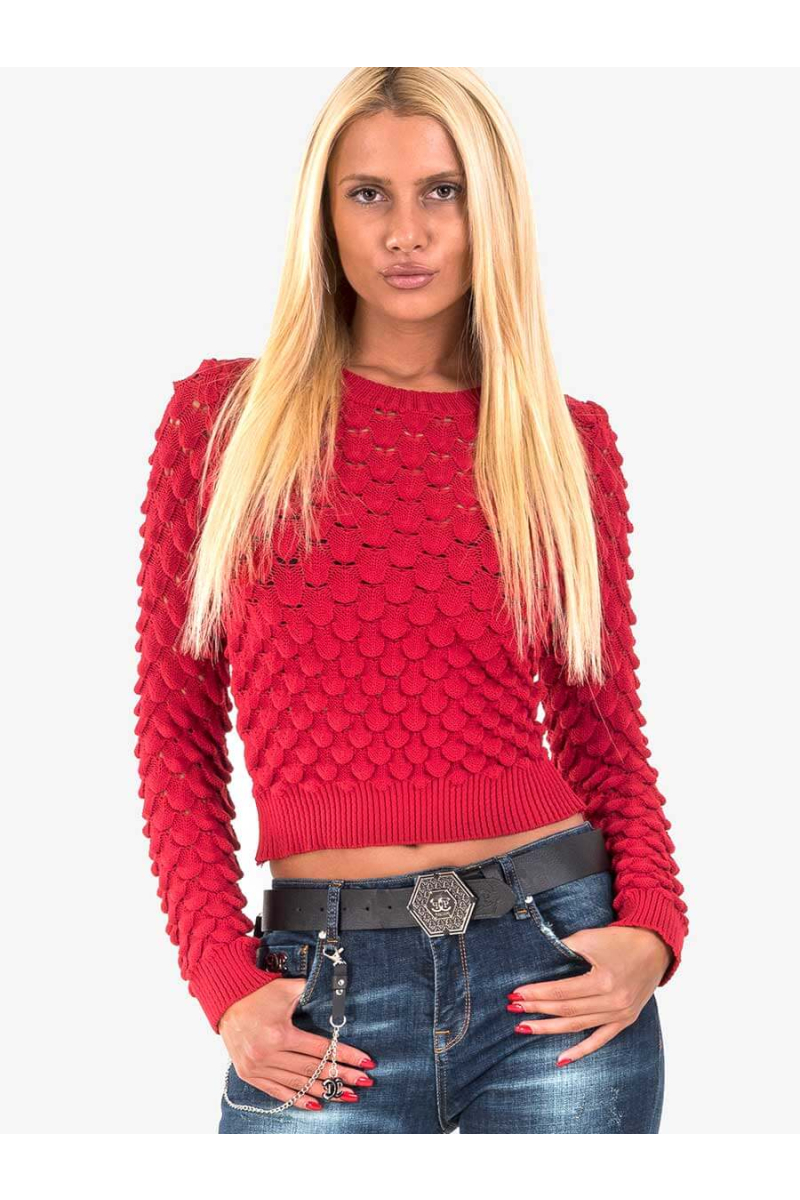 Къса дамска блуза 1950-19 INDIGO Fahion