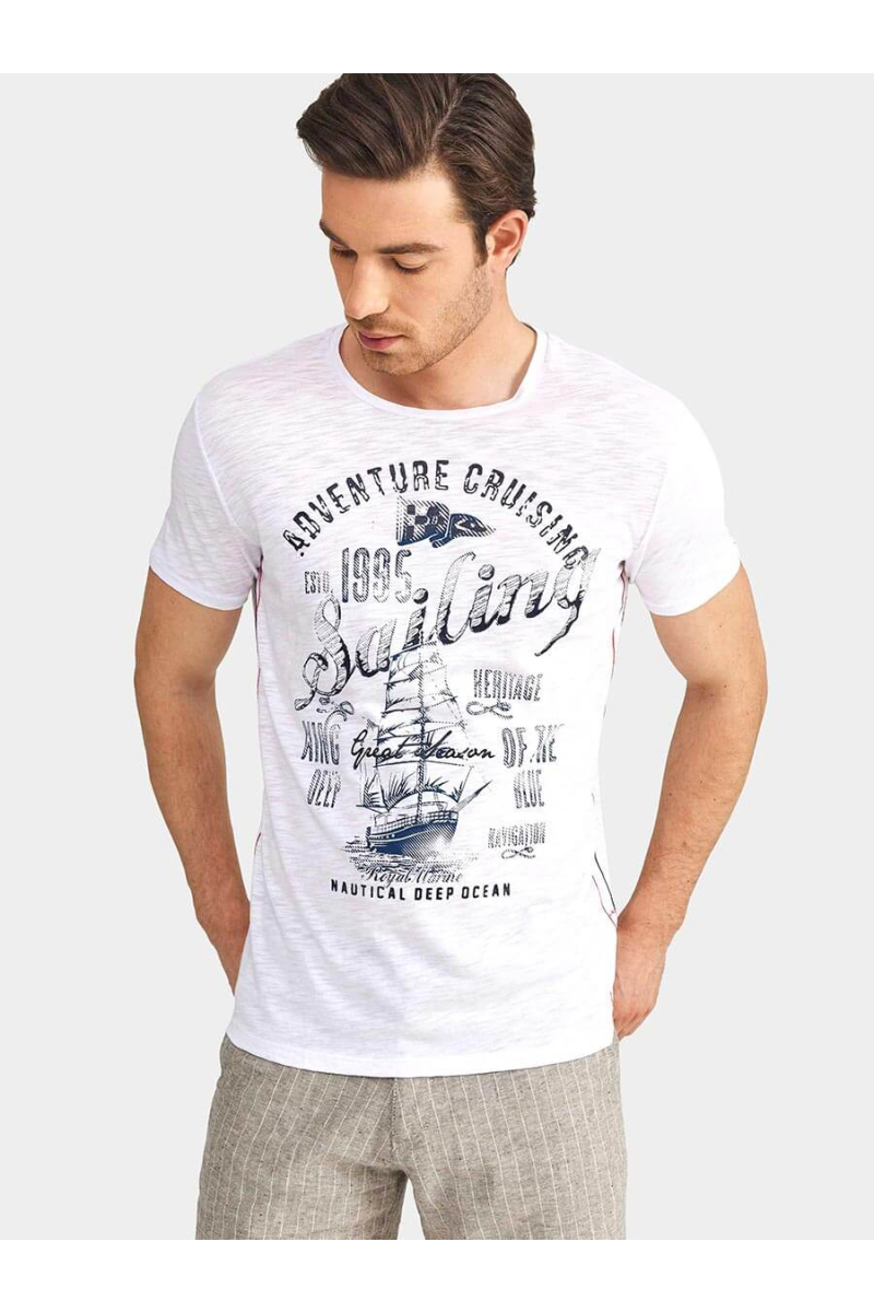 Мъжка тениска 35235 INDIGO Fashion