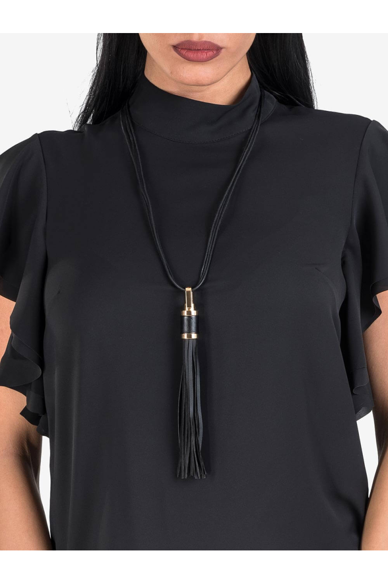 Дамско колие с пискюл 9714 INDIGO Fashion