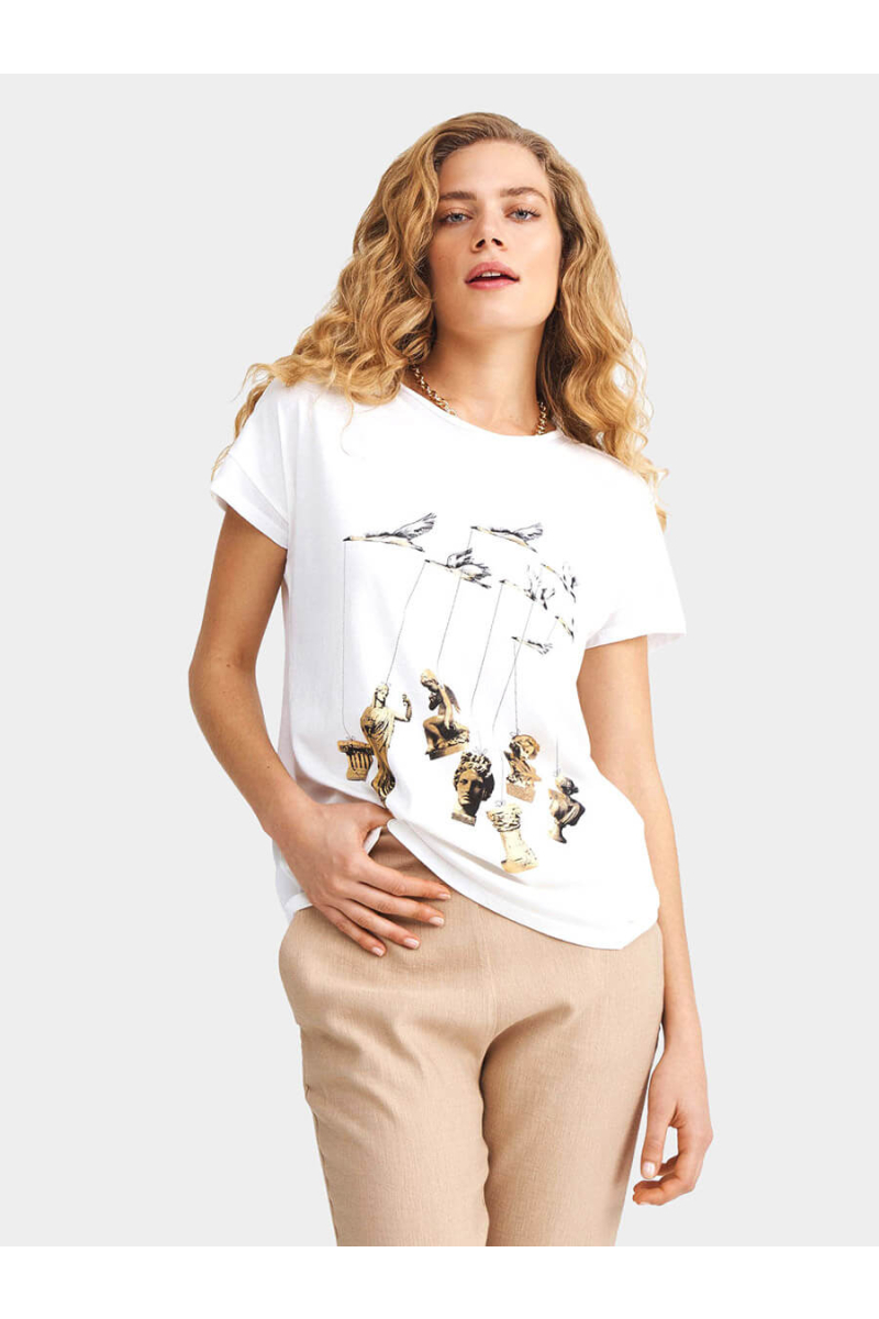 Дамска тениска 601721-01  INDIGO Fashion