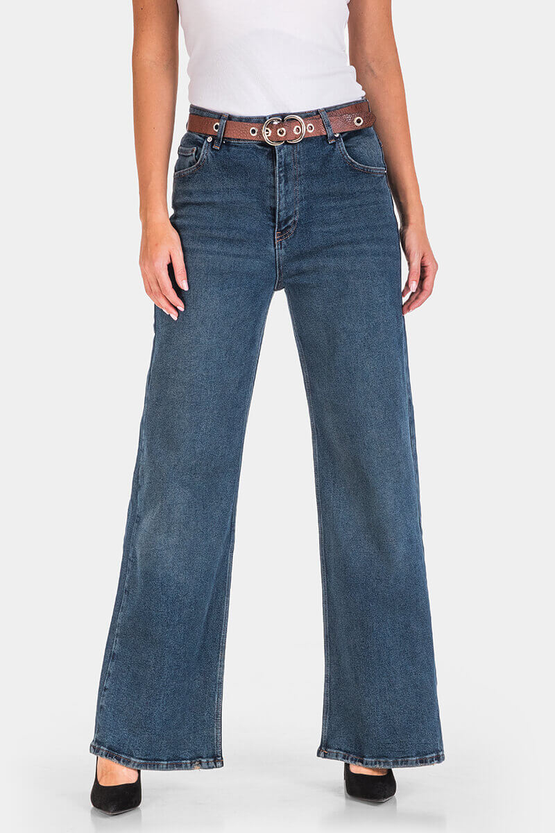 Wide Leg дамски разкроени дънки 1152-79 Estero Ragazza