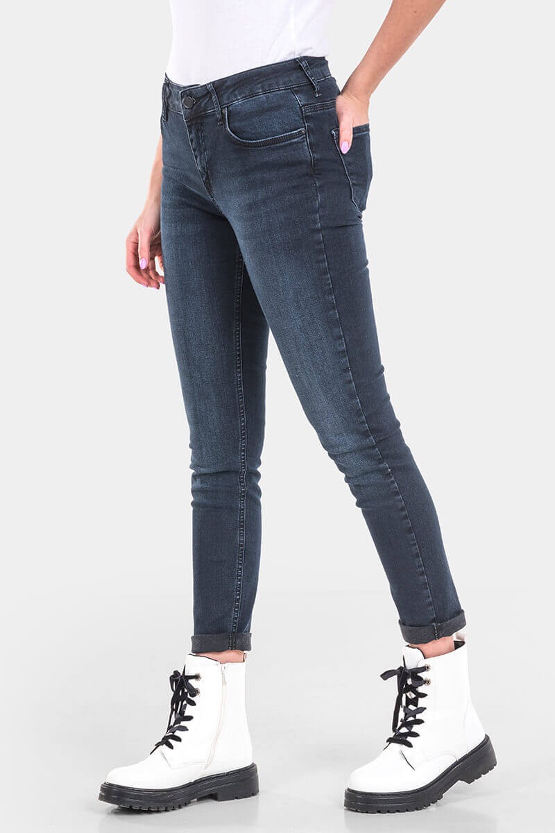 Слим фит дамски дънки 1010 INDIGO Fashion